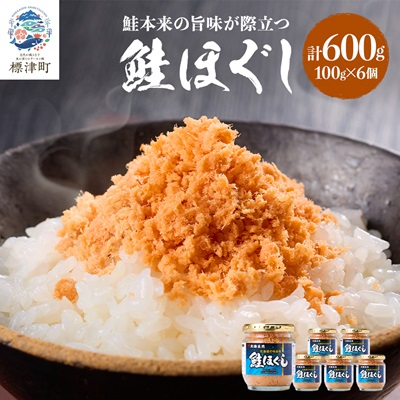 鮭ほぐし(100g×6個) 鮭フレーク 瓶詰め 国産 北海道 サケフレーク セット【1238780】北海道標津町15000魚介・海産物その他 魚介・海産物