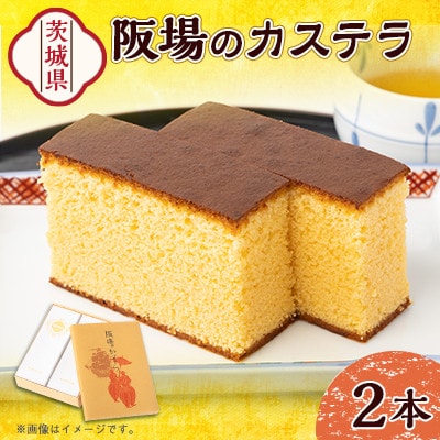 【職人が手焼き・地元で人気の阪場のカステラ】2本セット〈夏季用〉【配送不可地域:離島】【1614068】茨城県ひたちなか市14000菓子・スイーツケーキ・カステラ