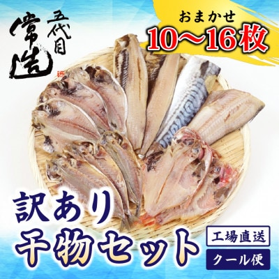 訳あり干物セット 家庭用 約1kg【配送不可地域:離島】【1662642】茨城県ひたちなか市10000魚介・海産物干物