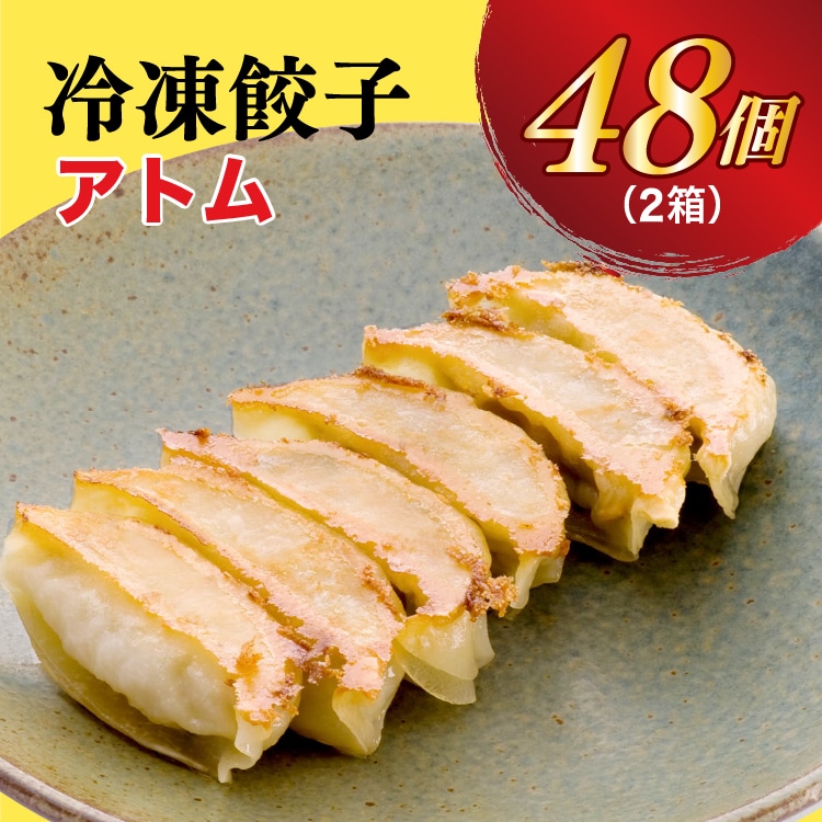 【アトム】 餃子24個入り×2箱【配送不可地域:離島】栃木県宇都宮市13000鍋セット・総菜・加工食品総菜