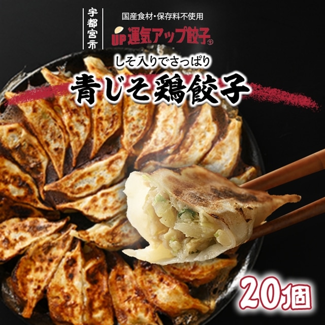 宇都宮餃子 香り鮮やか 青じそ鶏餃子 20個 保存料不使用【 餃子 ぎょうざ 冷凍餃子 冷凍食品 惣菜 栃木県 宇都宮市 】※配送不可地域：離島 |  栃木県宇都宮市 | JRE MALLふるさと納税