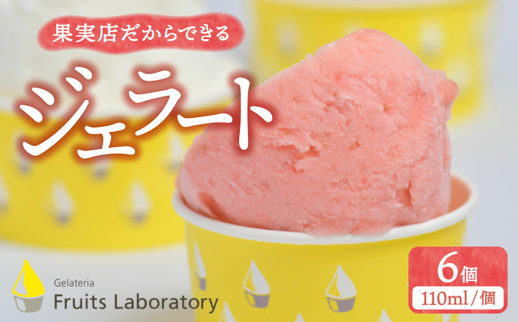 オリジナルジェラート 6カップ 【Gelateria Fruits laboratory 】 gf00001宮城県塩竈市16000菓子・スイーツアイス・ジェラート