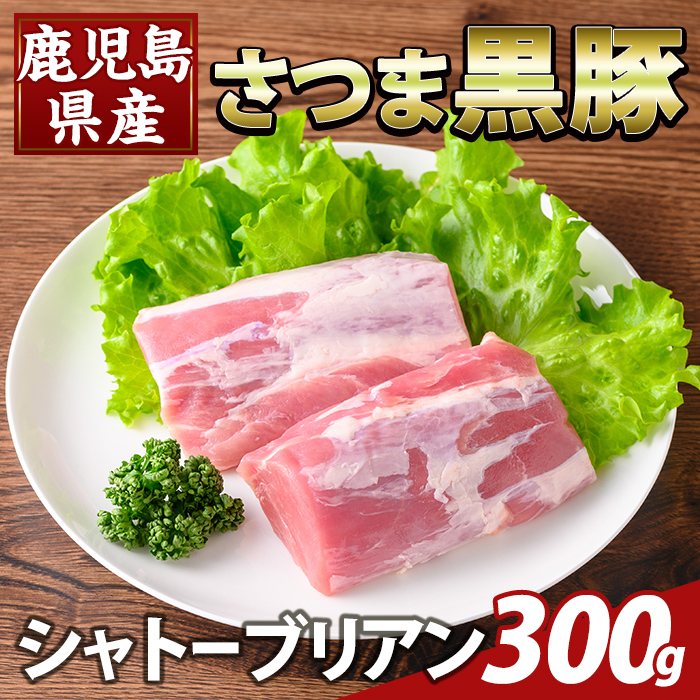 K-485-A 鹿児島県産さつま黒豚 シャトーブリアン(計300g)【ふるさと産直バザール】霧島市 シャトーブリアン ヒレ肉 黒豚 国産 鹿児島県産 肉 精肉鹿児島県霧島市14000肉豚肉