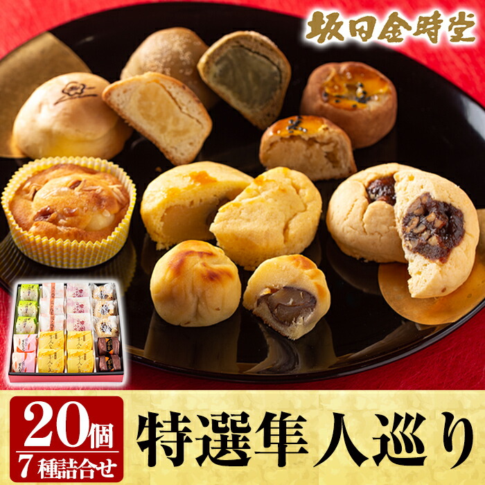 A-188 特選隼人巡り(20個)【坂田金時堂】鹿児島県霧島市14000菓子・スイーツその他 洋菓子