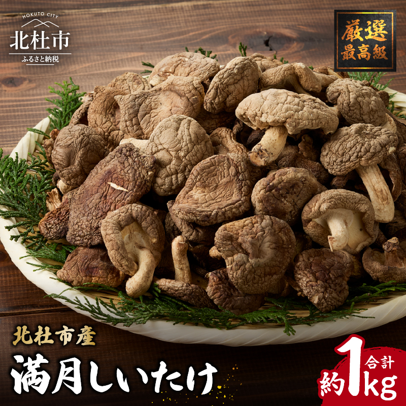 『満月しいたけ』菌床乾燥しいたけ 1kg山梨県北杜市23000野菜・きのこきのこ