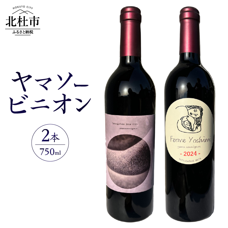 義見農園 ヤマソービニオン(赤ワイン)2本山梨県北杜市20000酒・アルコールワイン