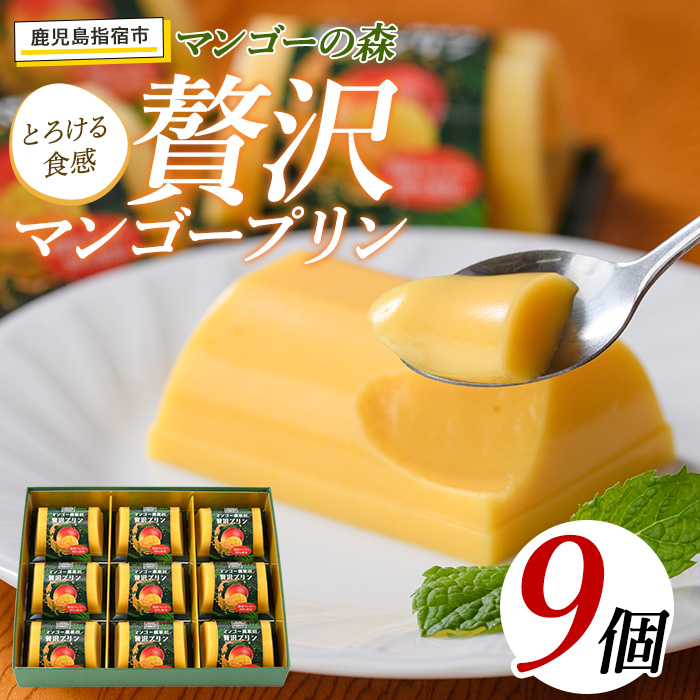 マンゴー農家の贅沢マンゴープリン9個入(マンゴーの森/A-309)鹿児島県指宿市10000菓子・スイーツプリン・ゼリー