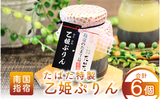 食彩空間たばた特製!乙姫ぷりん6個入り(たばた/A-431)鹿児島県指宿市10000菓子・スイーツプリン・ゼリー