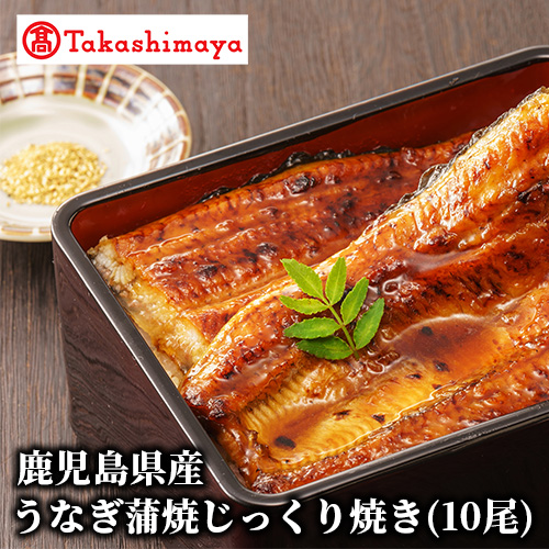 <高島屋選定品>鹿児島県産うなぎ蒲焼じっくり焼き(10尾)(TK082-1821/59D1802)鹿児島県指宿市82000魚介・海産物うなぎ