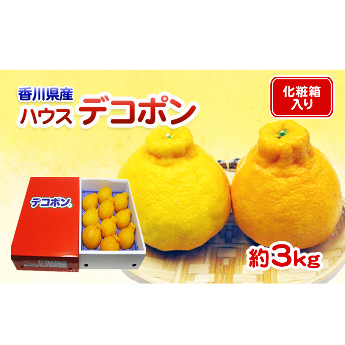 貯蔵デコポン 約3kg化粧箱入り 果物類 みかん 柑橘類 香川県東かがわ市19500果物・フルーツみかん・柑橘類
