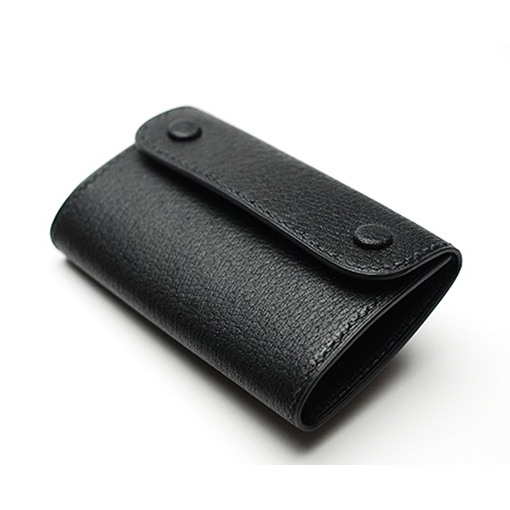 【GOMYO LEATHER】猪革 手縫いキーケース(黒) ファッション 小物 香川県東かがわ市70000衣類・装飾品・工芸品その他 装飾品・工芸品