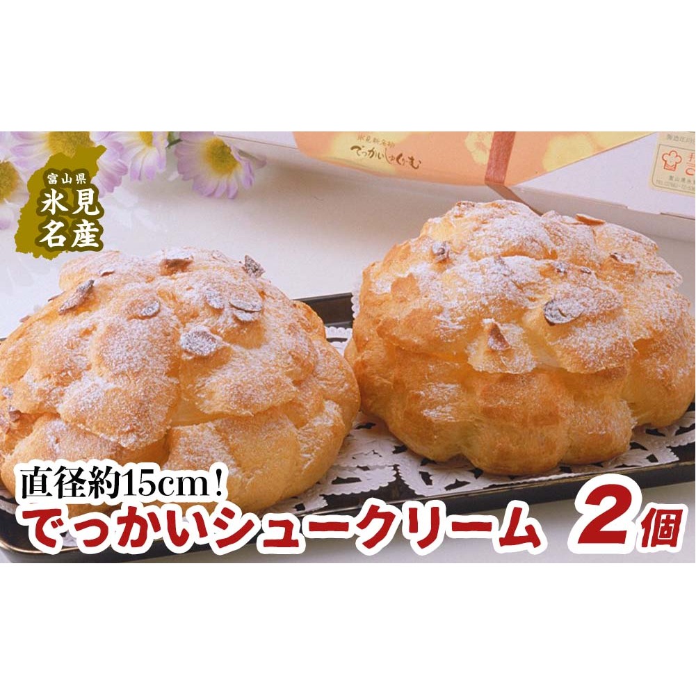 【土曜日着】でっかいシュークリーム 2個入富山県氷見市10000菓子・スイーツその他 洋菓子
