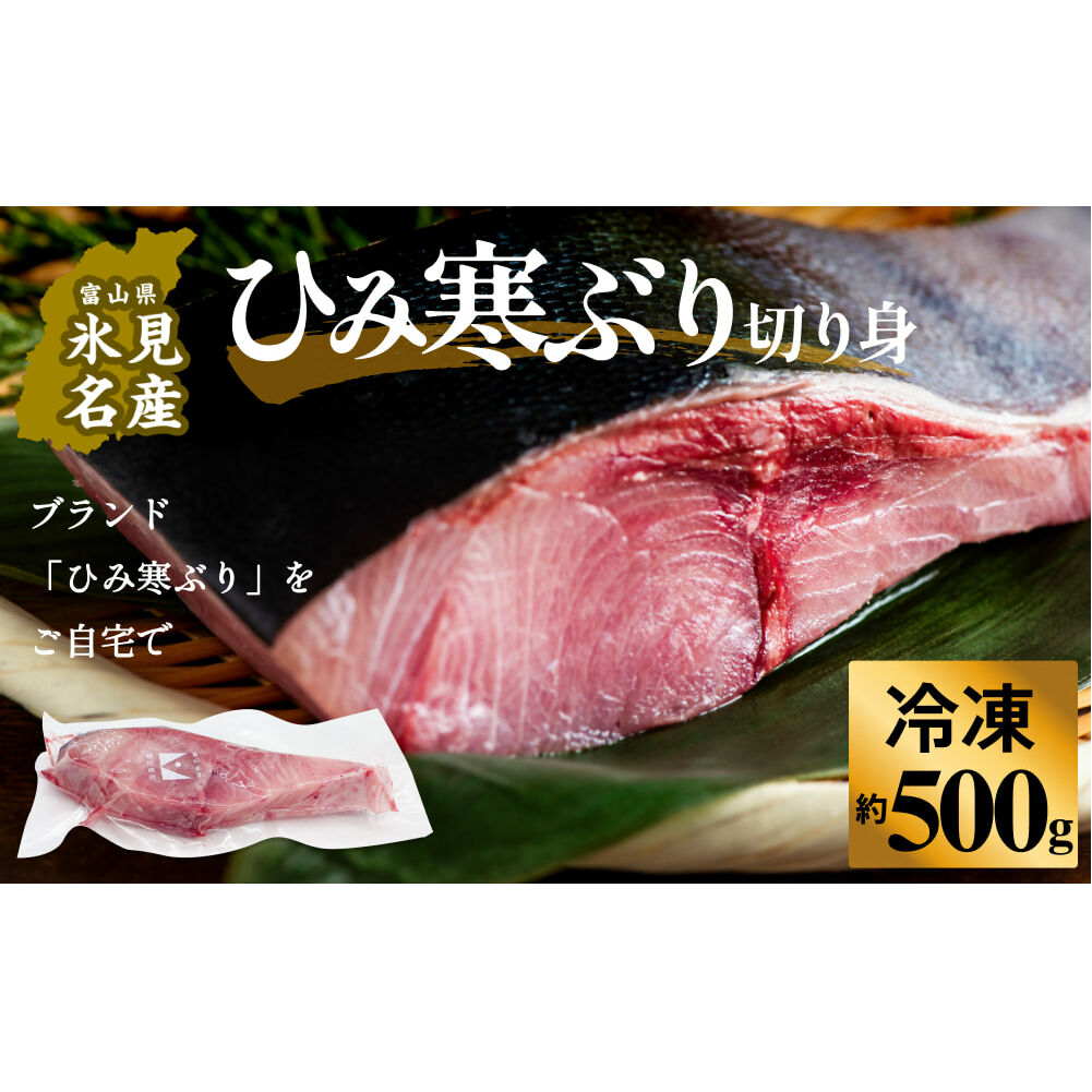 【先行予約】ひみ寒ぶり約500g(切り身)<冷凍でお届け> 富山県 氷見市 ひみ寒ぶり 寒鰤 ブリ 期間限定 切り身 ブロック富山県氷見市36000魚介・海産物その他 魚介・海産物