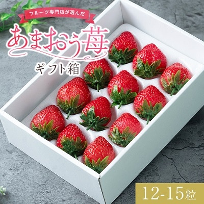 【11月下旬より順次発送】フルーツ専門店が選んだ「あまおう苺」ギフト箱(12-15粒)(大野城市)【配送不可地域:離島】【1083238】福岡県大野城市11000果物・フルーツいちご