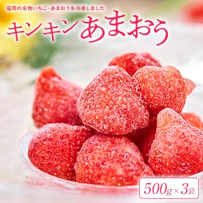 【2026年4月以降順次発送】福岡産冷凍あまおう500g×3袋(大野城)【配送不可地域:離島】【1221321】福岡県大野城市16000果物・フルーツいちご