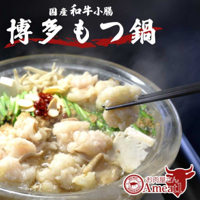 えーみーとわん 国産牛もつ鍋セット(2〜3人前)しょうゆ味【配送不可地域:離島】【1548916】福岡県大野城市12000鍋セット・総菜・加工食品鍋セット