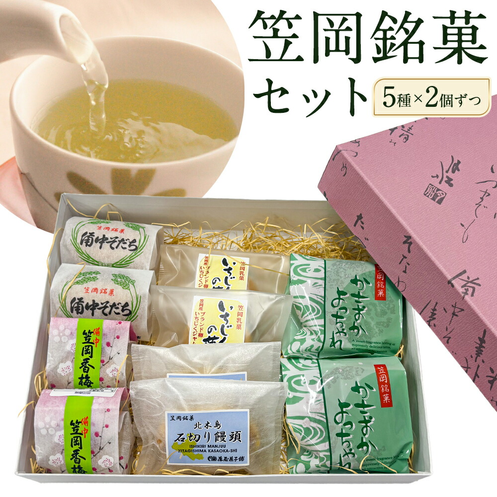 お菓子 笠岡 銘菓 セット 5種 × 2個ずつ 藤屋菓子舗 《30日以内に出荷予定(土日祝除く)》岡山県 笠岡市 お菓子 和菓子 饅頭 最中 詰め合わせ スイーツ---F-27---岡山県笠岡市10000菓子・スイーツ