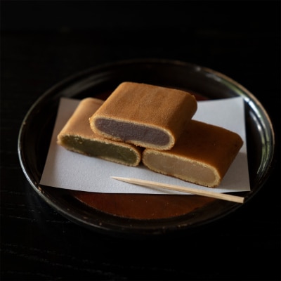 【味比べ】津和野銘菓「源氏巻」小豆こしあん・白あん・抹茶あん 食べ比べ15本セット【1209566】島根県津和野町15000菓子・スイーツその他 和菓子