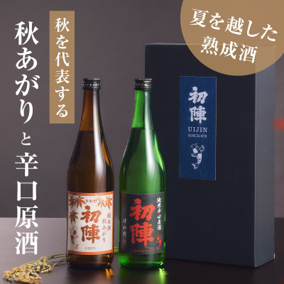 夏の間蔵で熟成させた純米酒「秋あがり」と「辛口原酒」2本セット【1667712】島根県津和野町14000酒・アルコール日本酒