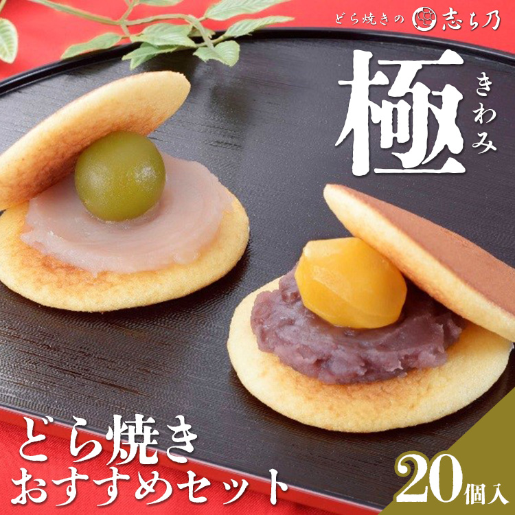 どら焼き おすすめセット「極(きわみ)」(20個入) 栗 梅 バター 特選小倉 てぼ 和菓子 菓子 お土産 ドラ焼き どらやき スイーツ ※北海道・中国・四国エリア・沖縄・離島への配