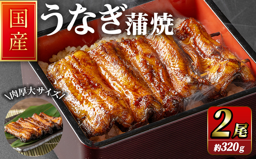 職人手焼き 国産うなぎ蒲焼 約160g×2尾 肉厚 大サイズ 特大 鰻 ウナギ 蒲焼き 【逢隈亭】sh127宮城県柴田町21000魚介・海産物うなぎ