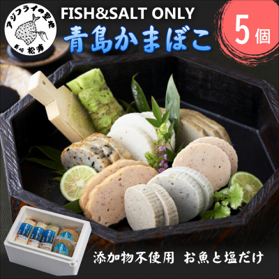 FISH&SALT ONLY 青島かまぼこ(5個入)【配送不可地域:離島】【1227274】長崎県松浦市9000魚介・海産物その他 魚介・海産物