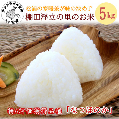 松浦の寒暖差が味の決め手!特A評価獲得の品種「なつほのか」棚田浮立の里のお米5kg【1241311】長崎県松浦市14000米・パン白米