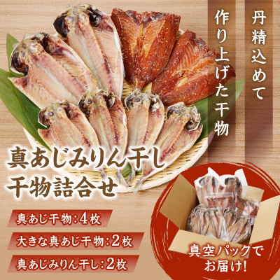 真あじみりん干し・干物詰合せ【配送不可地域:離島】【1433269】長崎県松浦市12000魚介・海産物干物