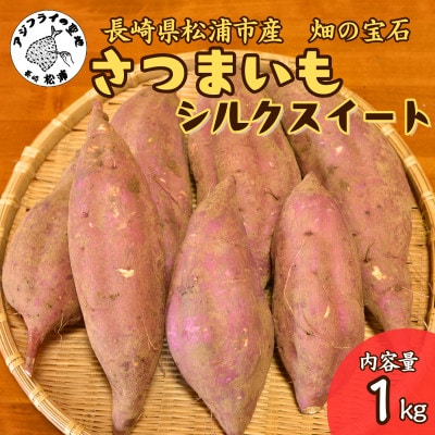 【長崎県松浦市産】畑の宝石 さつまいも(シルクスイート)1kg【配送不可地域:離島】【1679001】長崎県松浦市4000野菜・きのこじゃがいも・イモ類