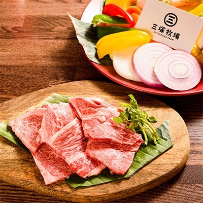 三塚牧場の仙台牛 肩ロース焼き肉用 300g【配送不可地域:離島】【1044743】宮城県登米市30000肉牛肉