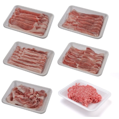 放牧とお米で育った希少な豚肉 田んぼ豚食べ比べセット 約200g×6品【配送不可地域:離島】【1232655】宮城県登米市20000肉豚肉