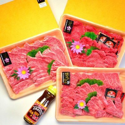 A5〜A4ランク博多和牛厳選セット(計1150g)焼肉たれ・塩胡椒付【化粧箱入】(岡垣町)【配送不可地域:離島】【1299510】福岡県岡垣町62000肉牛肉