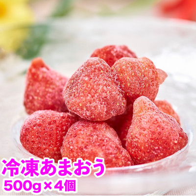 【2026年4月以降順次発送】福岡産冷凍あまおう500g×4袋(岡垣町)【配送不可地域:離島】【1308508】福岡県岡垣町24000果物・フルーツいちご