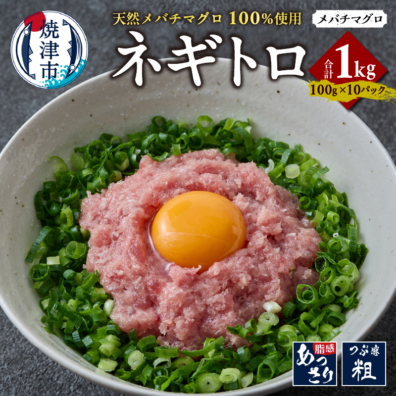 a12-268 天然 メバチマグロ ネギトロ 100g x 10パック 合計1.0kg静岡県焼津市12000魚介・海産物その他 魚介・海産物