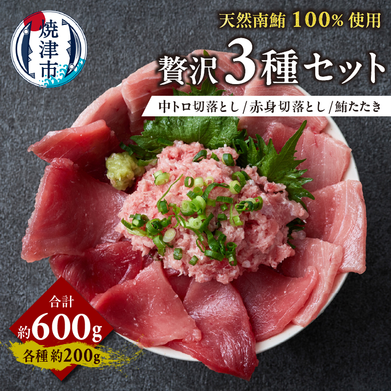 a13-108 天然 南まぐろ 3種 セット静岡県焼津市13000魚介・海産物その他 魚介・海産物