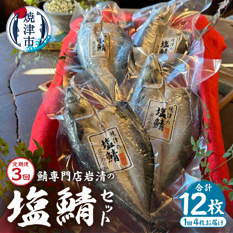 a35-014 【定期便3回】「塩鯖4枚セット」国産 さば 無添加 個包装 贈答静岡県焼津市35000魚介・海産物その他 魚介・海産物