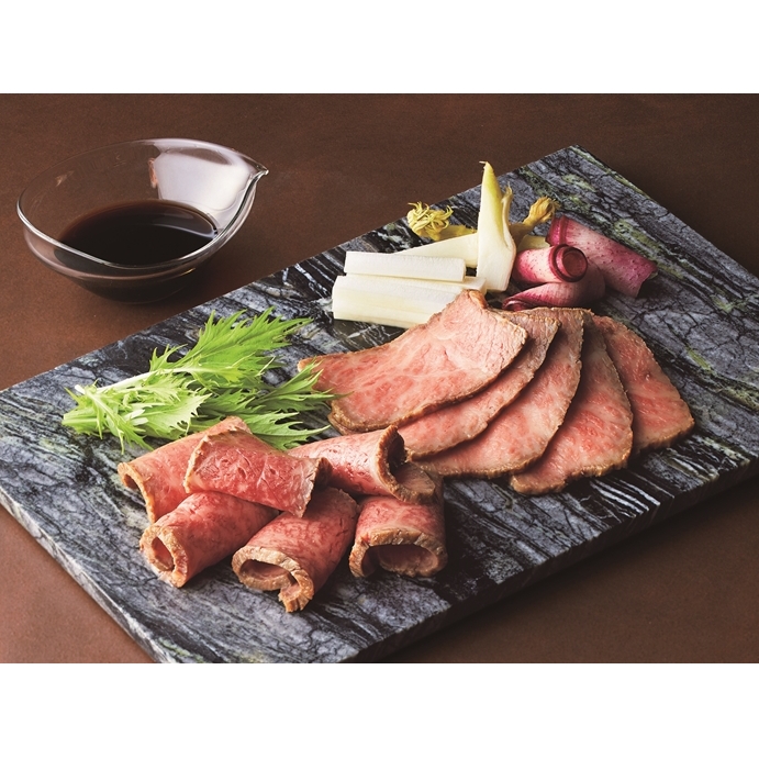 (冷凍)大和榛原牛 プレミアム ローストビーフ 250g ソース付 / うし源 本店 ふるさと納税 イチボ ヒウチ 父の日 母の日 手土産 奈良県 宇陀市 お中元 贈答用 贈り物 暑中見舞い お土産 お歳