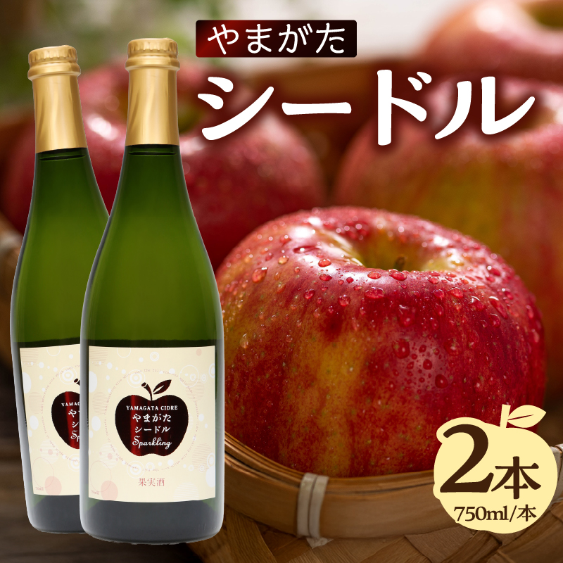 やまがたシードル750ml×2本山形県大江町13000酒・アルコール