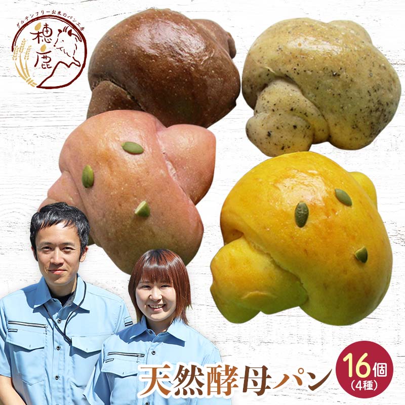 国産小麦使用 いろどり自家製天然酵母パン16個セット F21T-140福島県天栄村5000米・パンパン