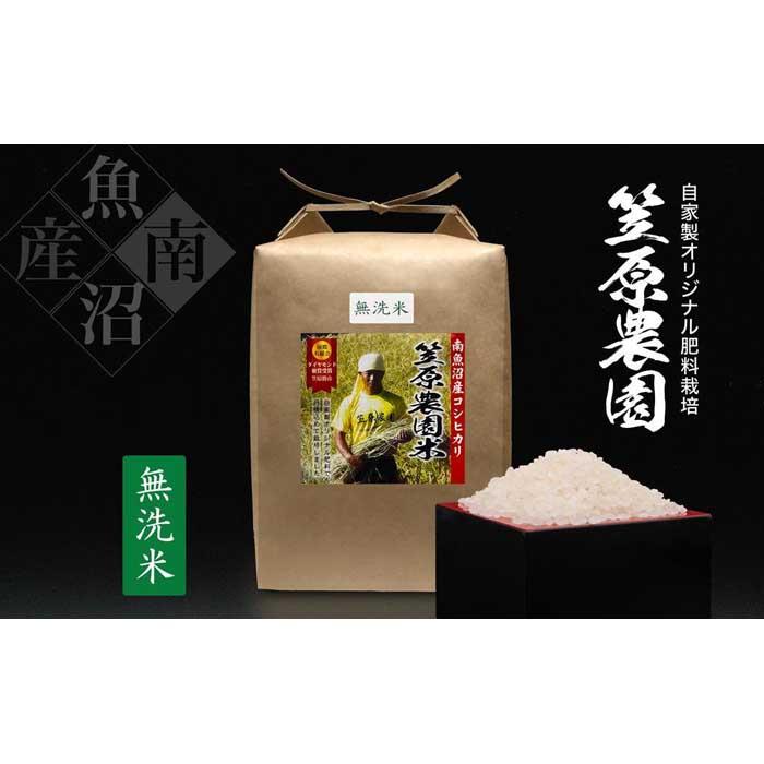 【定期便】【令和7年産新米】南魚沼産 笠原農園米 コシヒカリ 無洗米(5kg×全6回)新潟県南魚沼市168000米・パン白米