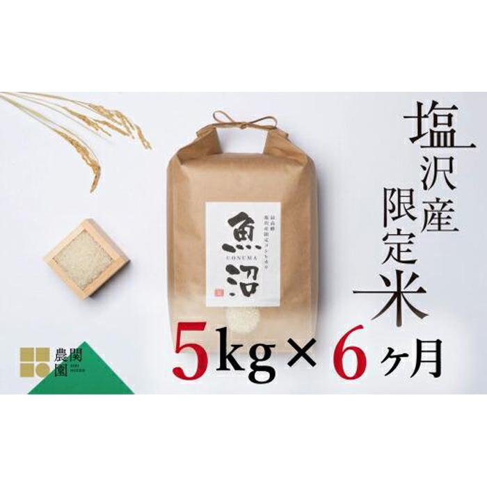 【定期便令和7年産新米予約】南魚沼コシヒカリ5kg×全6回 旧塩沢地区限定米【2025年9月中旬より順次発送予定】新潟県南魚沼市168000米・パン白米