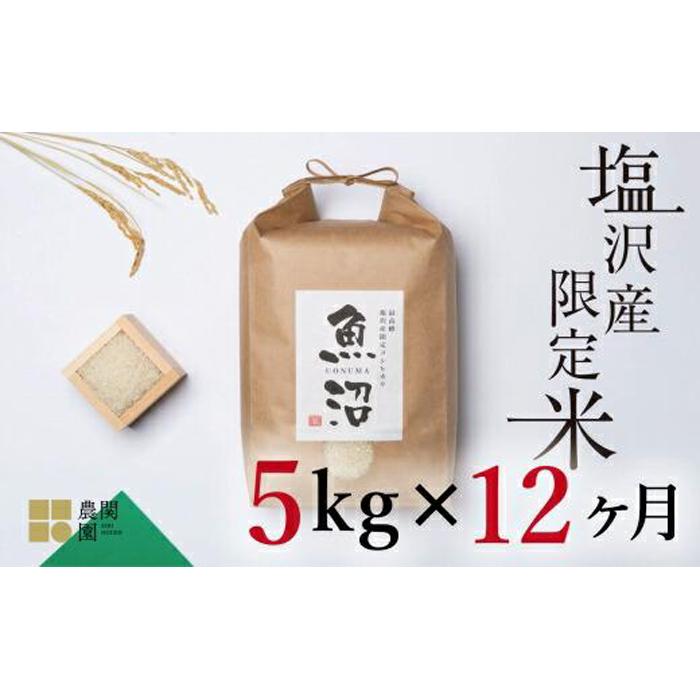 【定期便令和7年産新米予約】南魚沼コシヒカリ5kg×全12回 旧塩沢地区限定米【2025年9月中旬より順次発送予定】新潟県南魚沼市336000米・パン白米