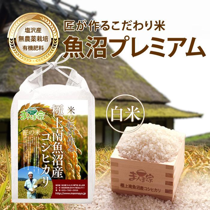 【令和7年産新米予約】【定期便】魚沼プレミアム(有機肥料、農薬不使用)「匠が作るこだわり米」精米10kg×全6回【2025年9月中旬より順次発送予定】新潟県南魚沼市396000米・パン白米