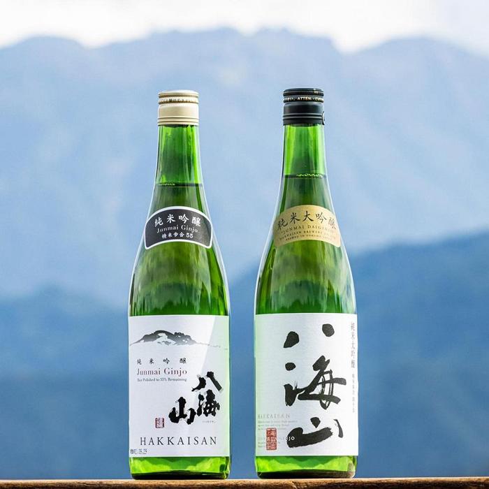 越後の名酒「八海山」純米吟醸55%・純米大吟醸四合瓶詰合せ(各720ml)新潟県南魚沼市17000酒・アルコール日本酒
