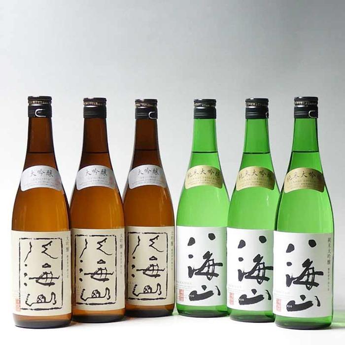 日本酒 八海山 大吟醸・純米大吟醸 720ml×6本セット新潟県南魚沼市56000酒・アルコール日本酒