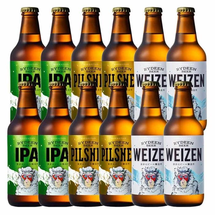 八海山 RYDEEN BEER ライディーンビール12本セット(A)3種各4本新潟県南魚沼市28000酒・アルコールビール・発泡酒