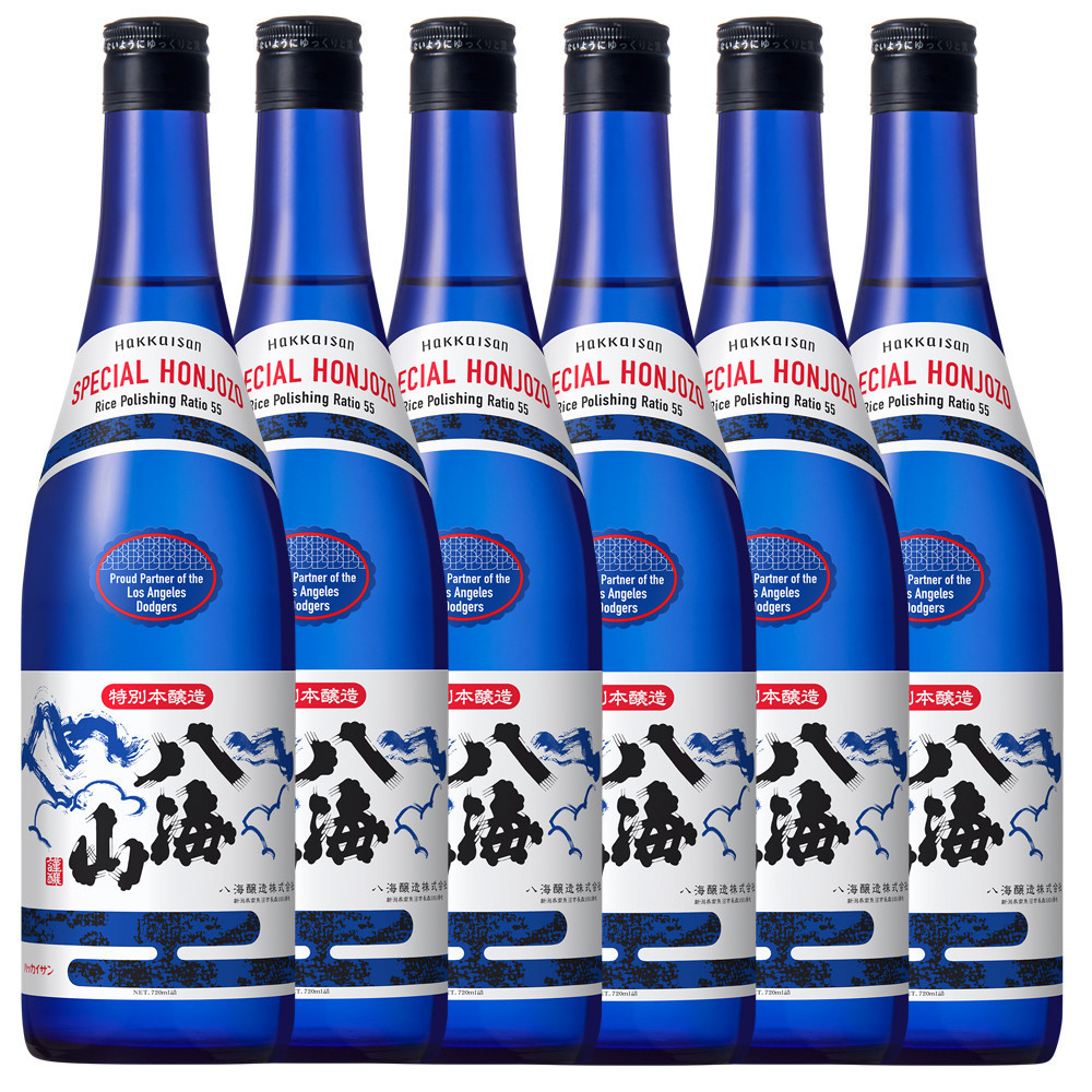 ドジャース公式日本酒 特別本醸造 八海山 ブルーボトル 720ml×6本新潟県南魚沼市39000酒・アルコール日本酒