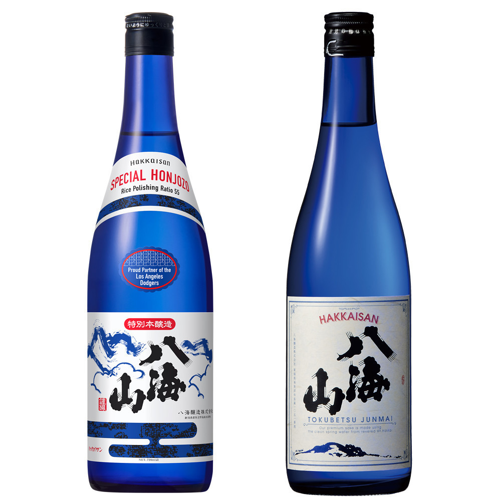 ドジャース公式日本酒 八海山 ブルーボトル 720ml×2種2本セット新潟県南魚沼市14000酒・アルコール日本酒