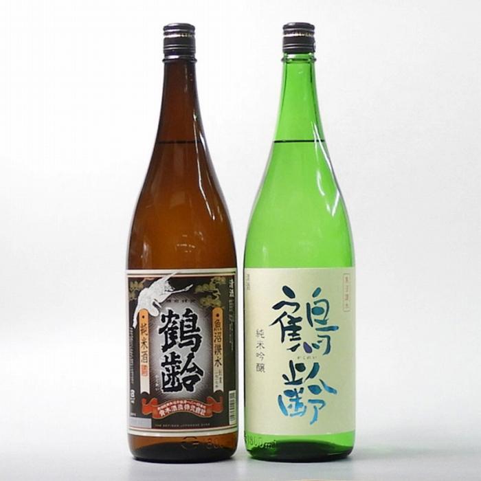 日本酒 鶴齢 純米・純米吟醸 1800ml×2本セット新潟県南魚沼市30000酒・アルコール日本酒