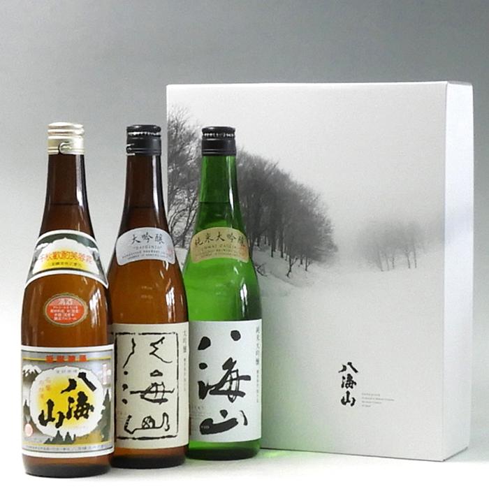 日本酒 八海山 清酒・大吟醸・純米大吟醸 720ml×3本セット新潟県南魚沼市26000酒・アルコール日本酒